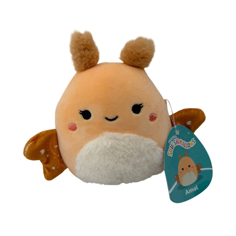 Squishmallows Amal the Moth 6 Inch Orange Plush Fall Fashion Collection NWT 2024